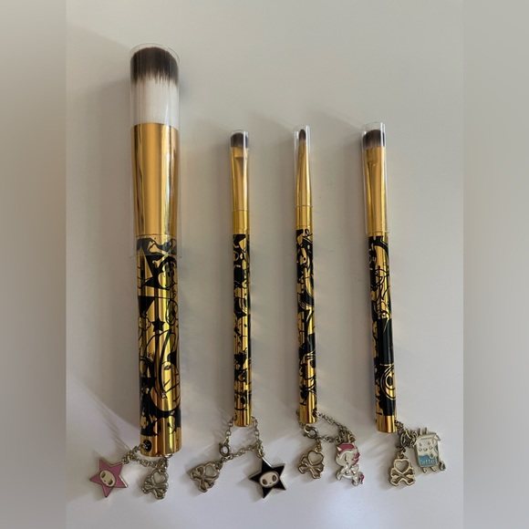 NEW tokidoki for Sephora Limited Edition Pittura Brush Set 24 Karat Edition - Picture 2 of 2